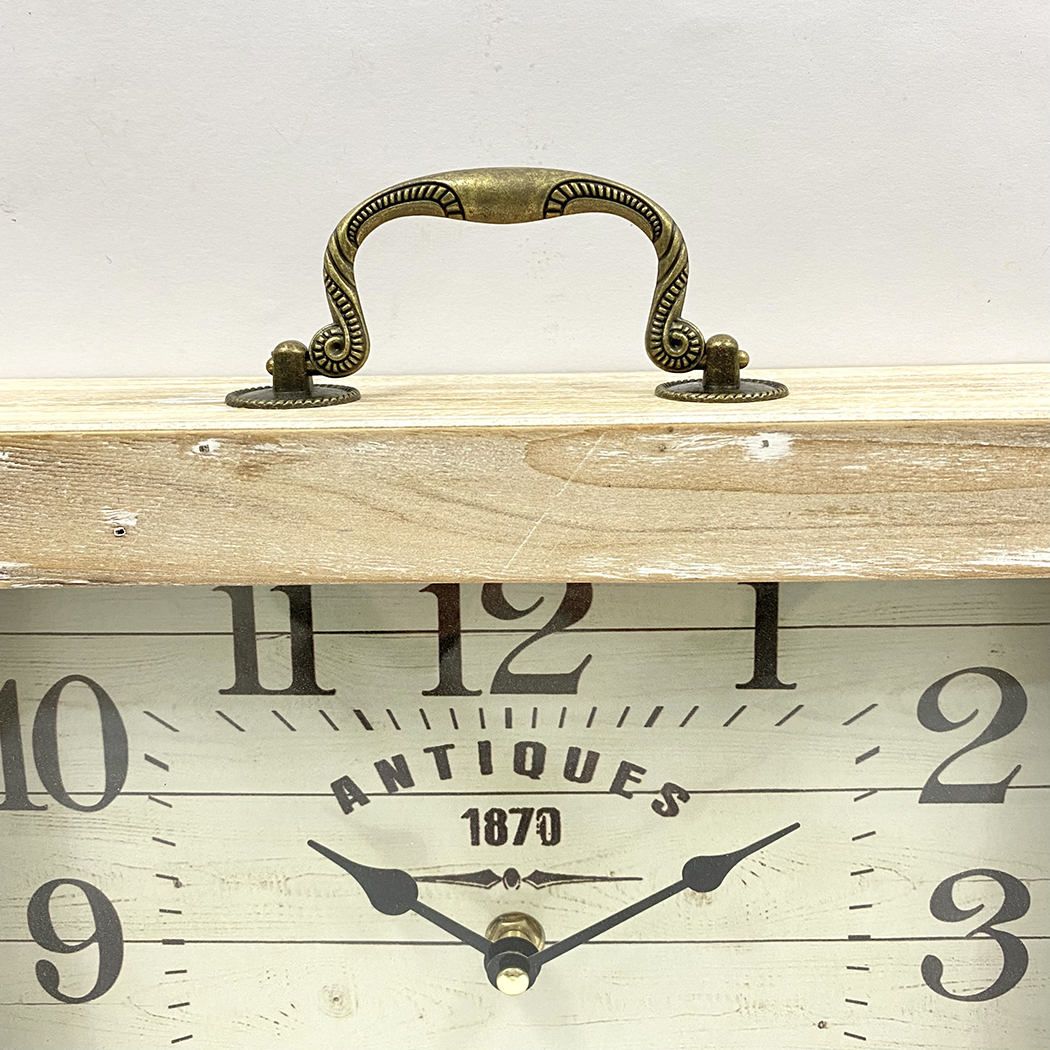   Classical Wooden Square Table Clock 30cm