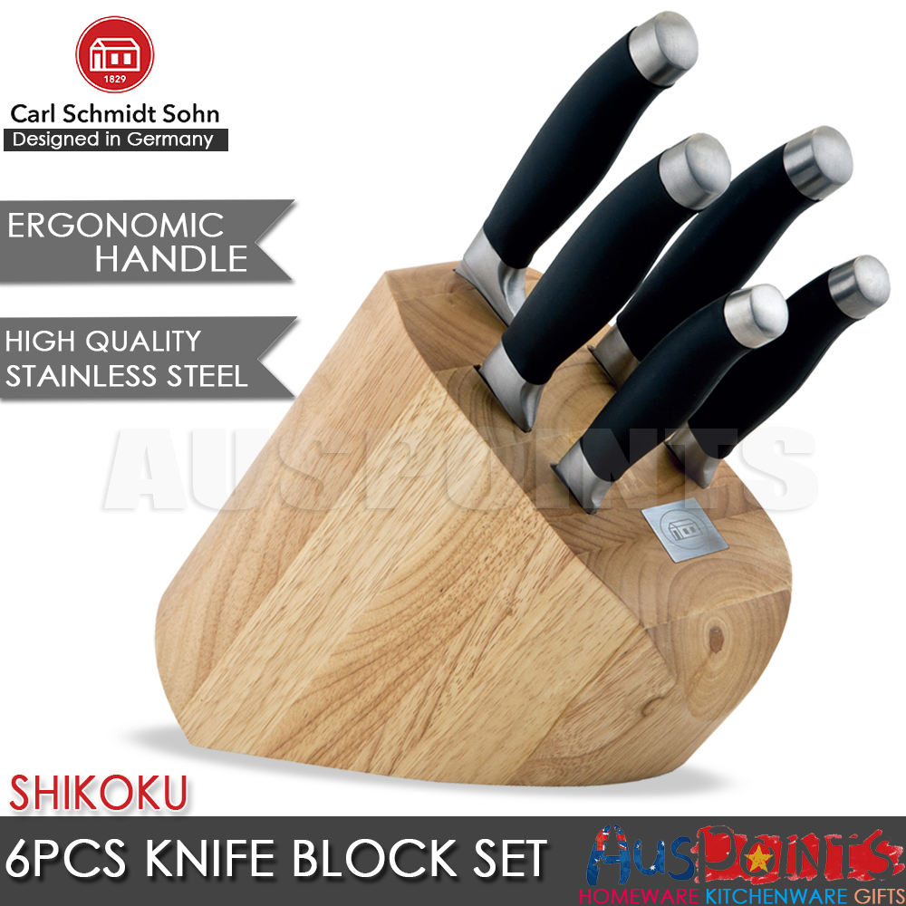   Shikoku 6pc Knife Block Set