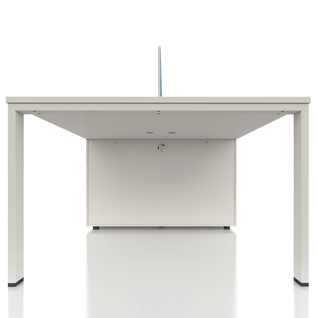   Emery 2-Seater Office Table White