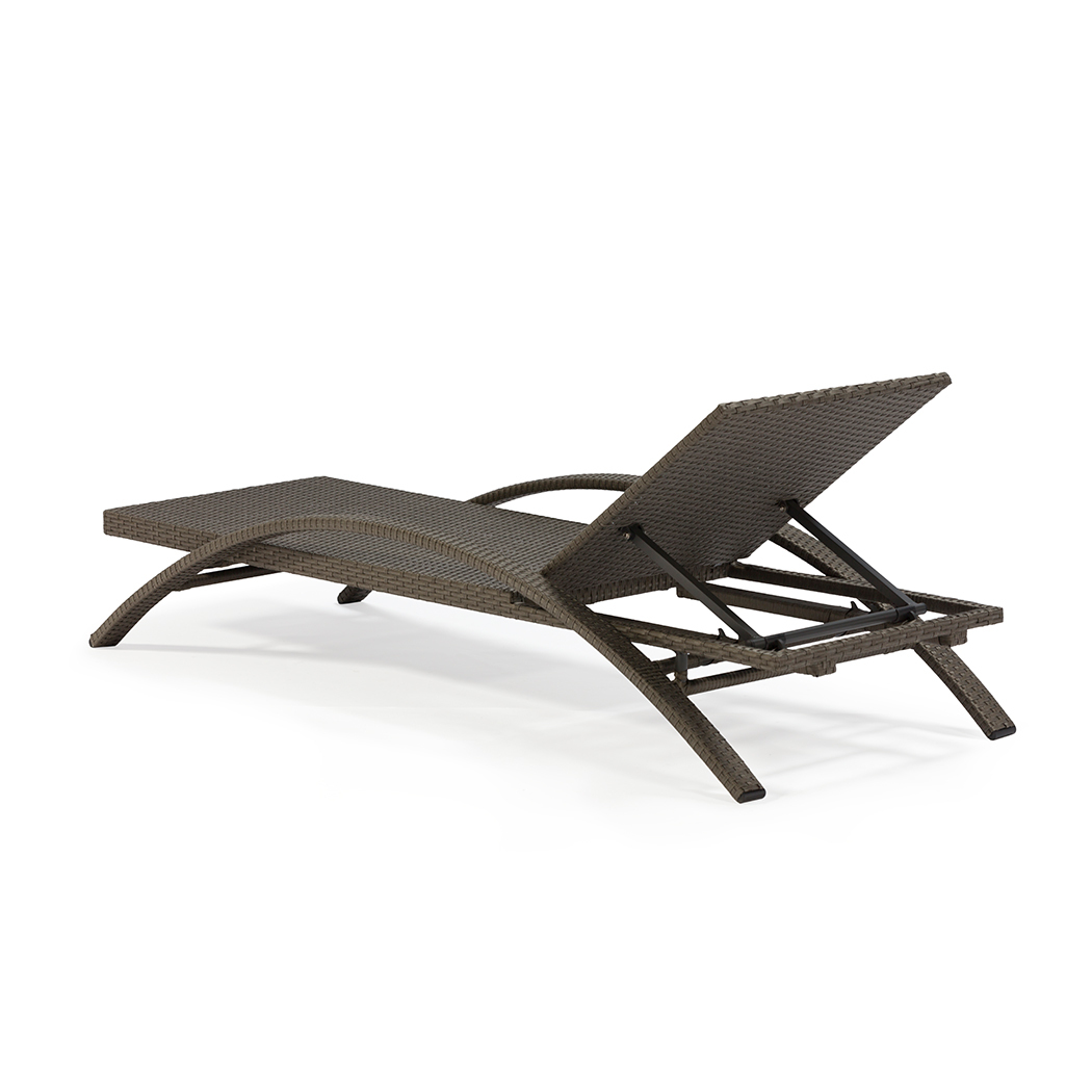   Sinnoh Outdoor Sun Lounge Bed Brown