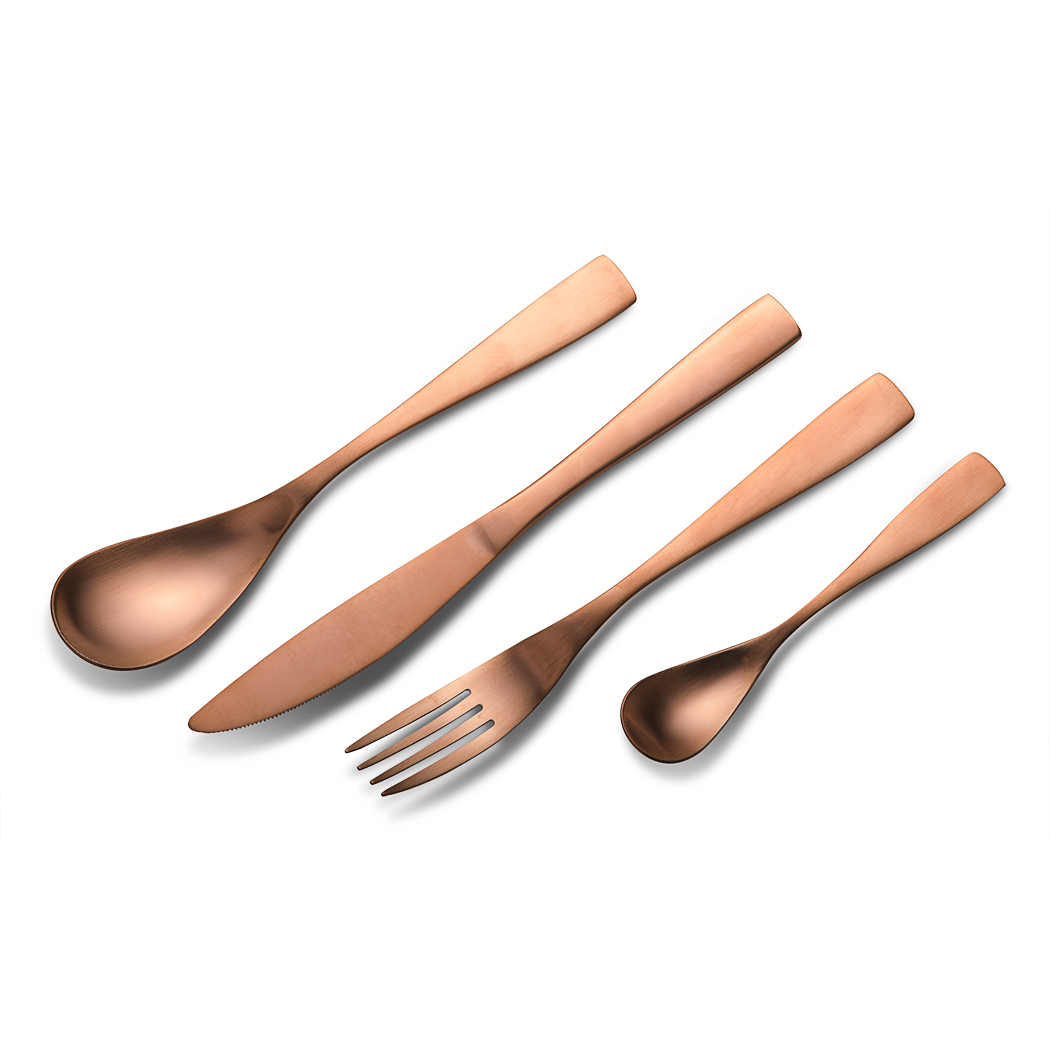   BOCHOLT 24pcs Cutlery Set Rose Gold
