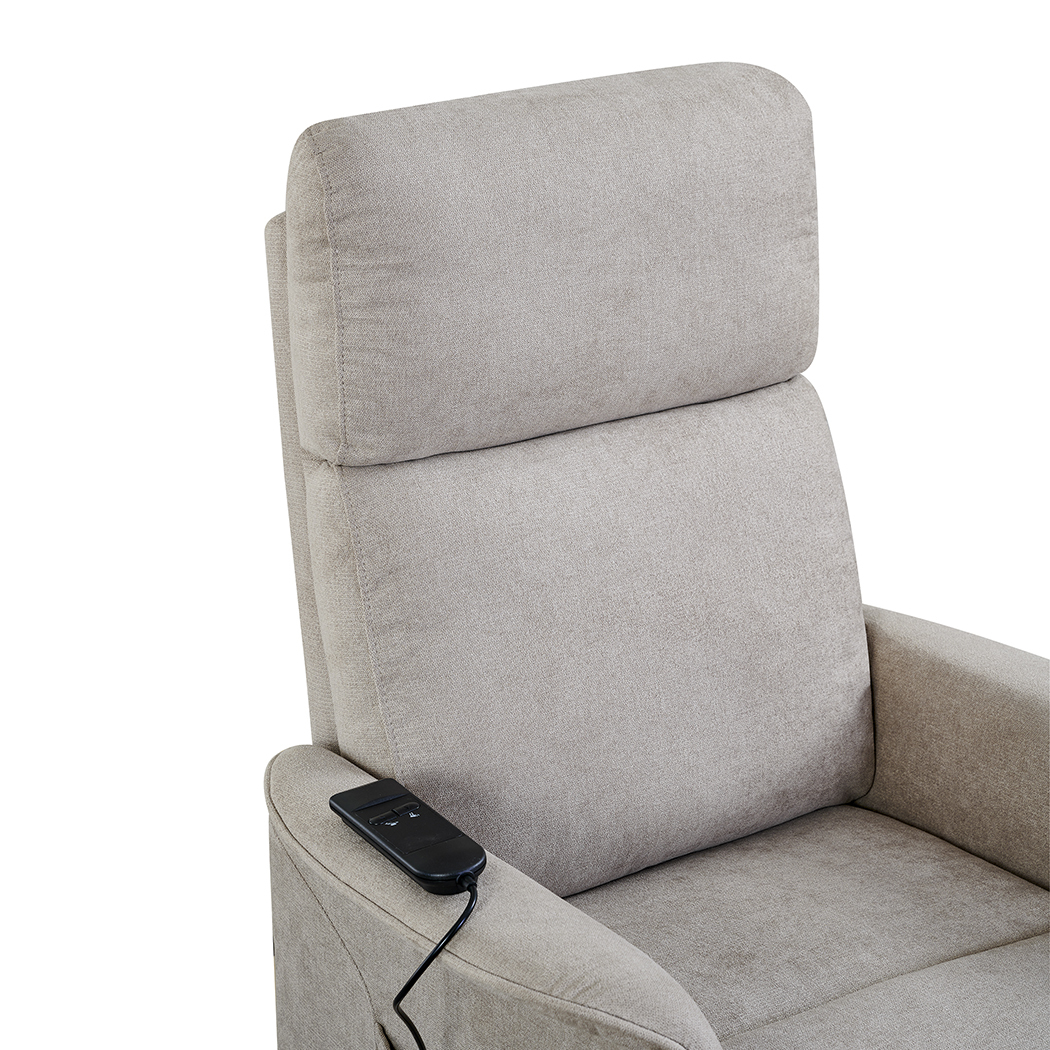   Yass Electric Recliner Lift Chair Vanilla Beige