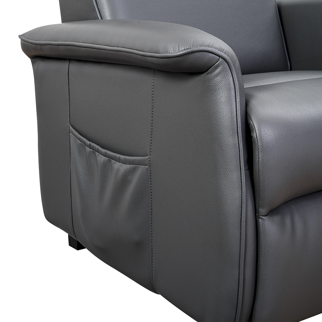   Alice Electric PU Leather Recliner Lift Chair Koala Grey