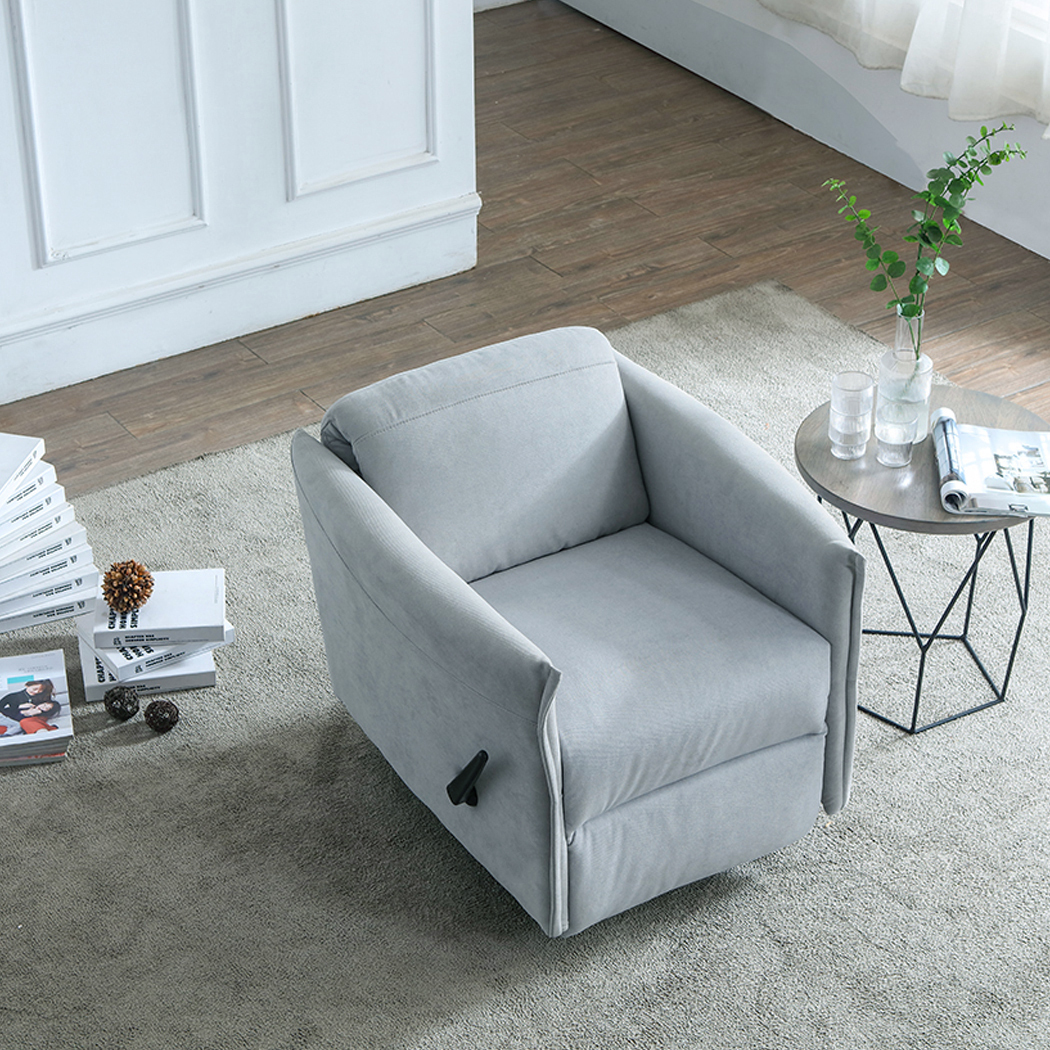   Eden Rocking Recliner Chair Light Grey