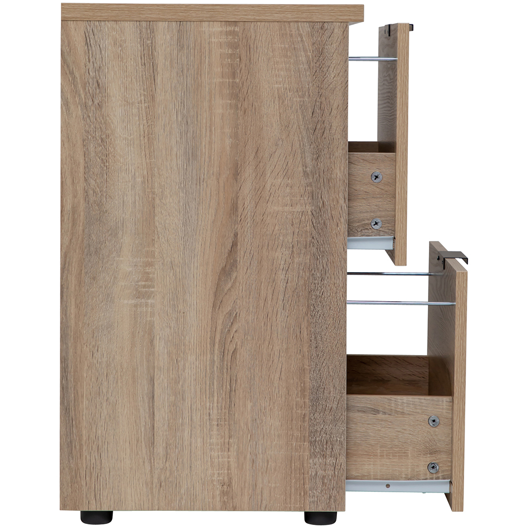   Rico 2 Drawer Filing Cabinet Light Sonoma Oak
