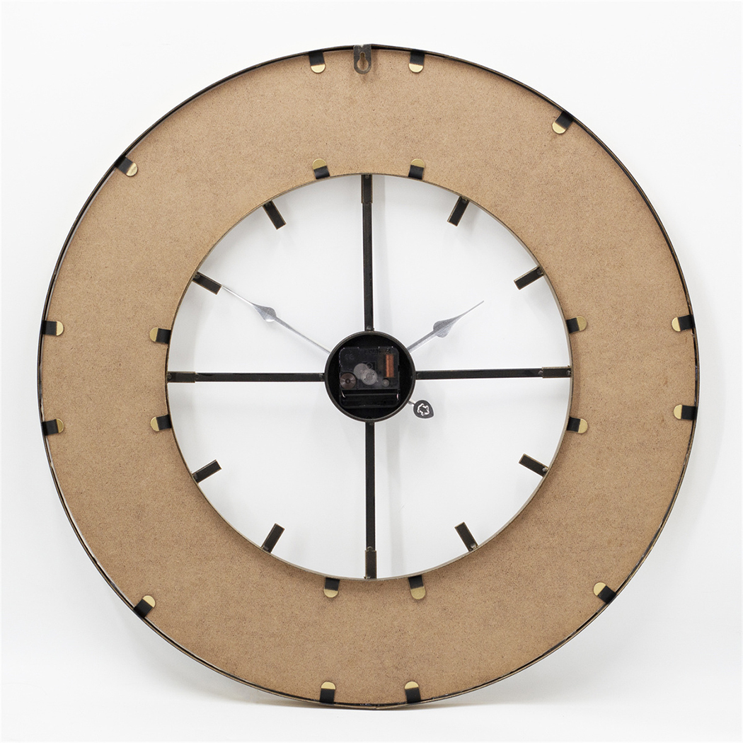   Mirror Dial Clock 60cm in Gold Metal Wall Clock