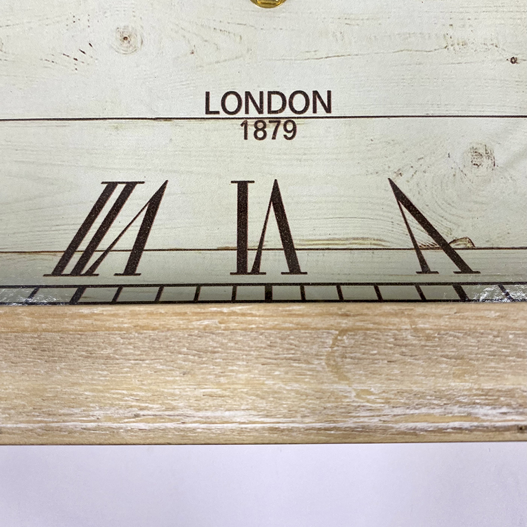   Classical Wooden Square Table Clock 30cm