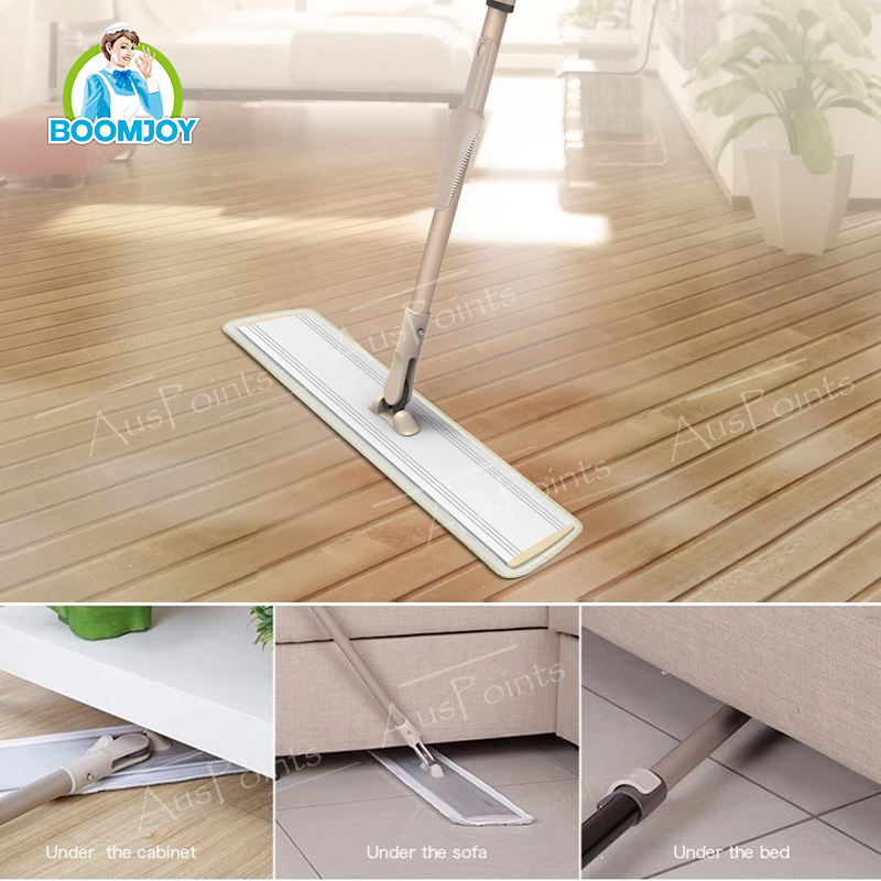 Boomjoy E6P Aluminium Flat Mop With Microfibre Pad Housekeeping
