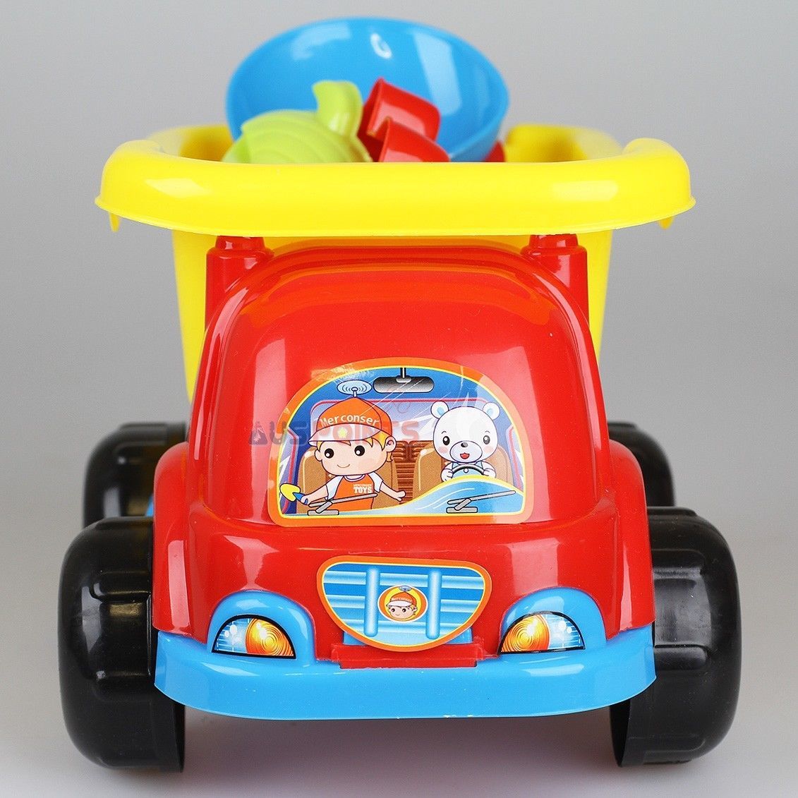 Sandpit Beach Toys Truck with Sand Mold And Shovels 5Pcs Aus Stock eBay