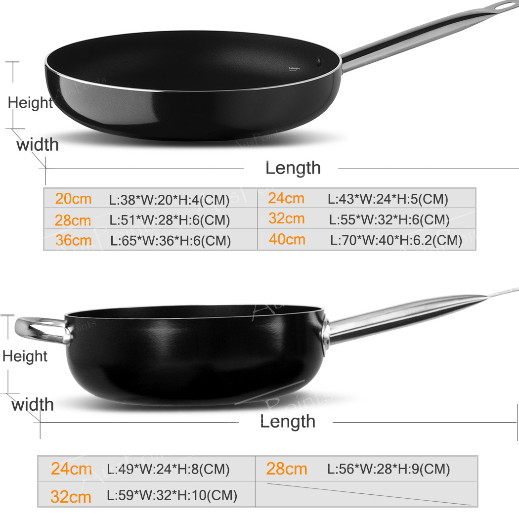 Solaris Fry Pan Non Stick Frying Frypan Aluminium Induction Stainless