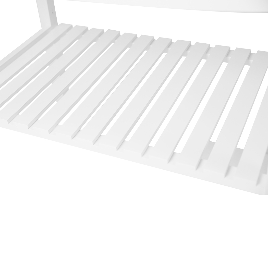   Hina Kitchen Trolley with Drawer 2 Shelves White