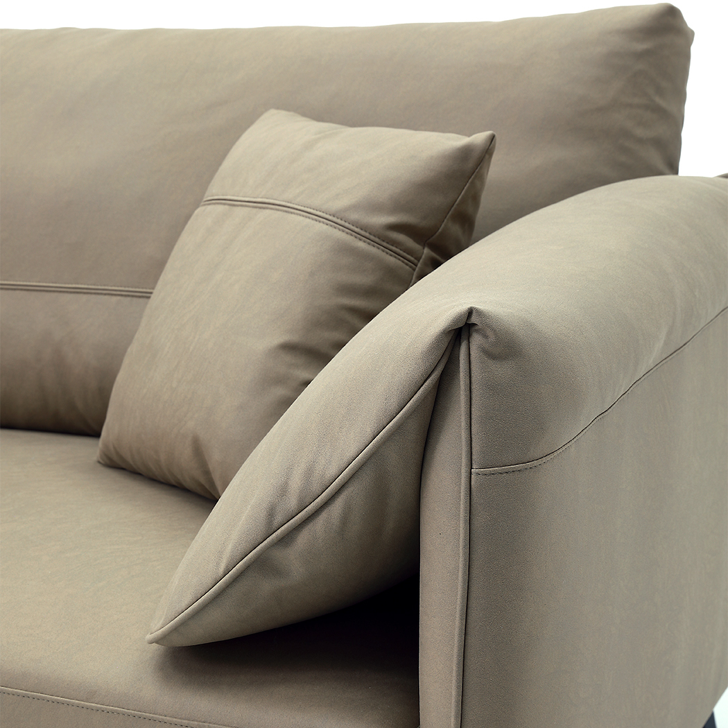   Lucas 3 Seater Sofa Camel