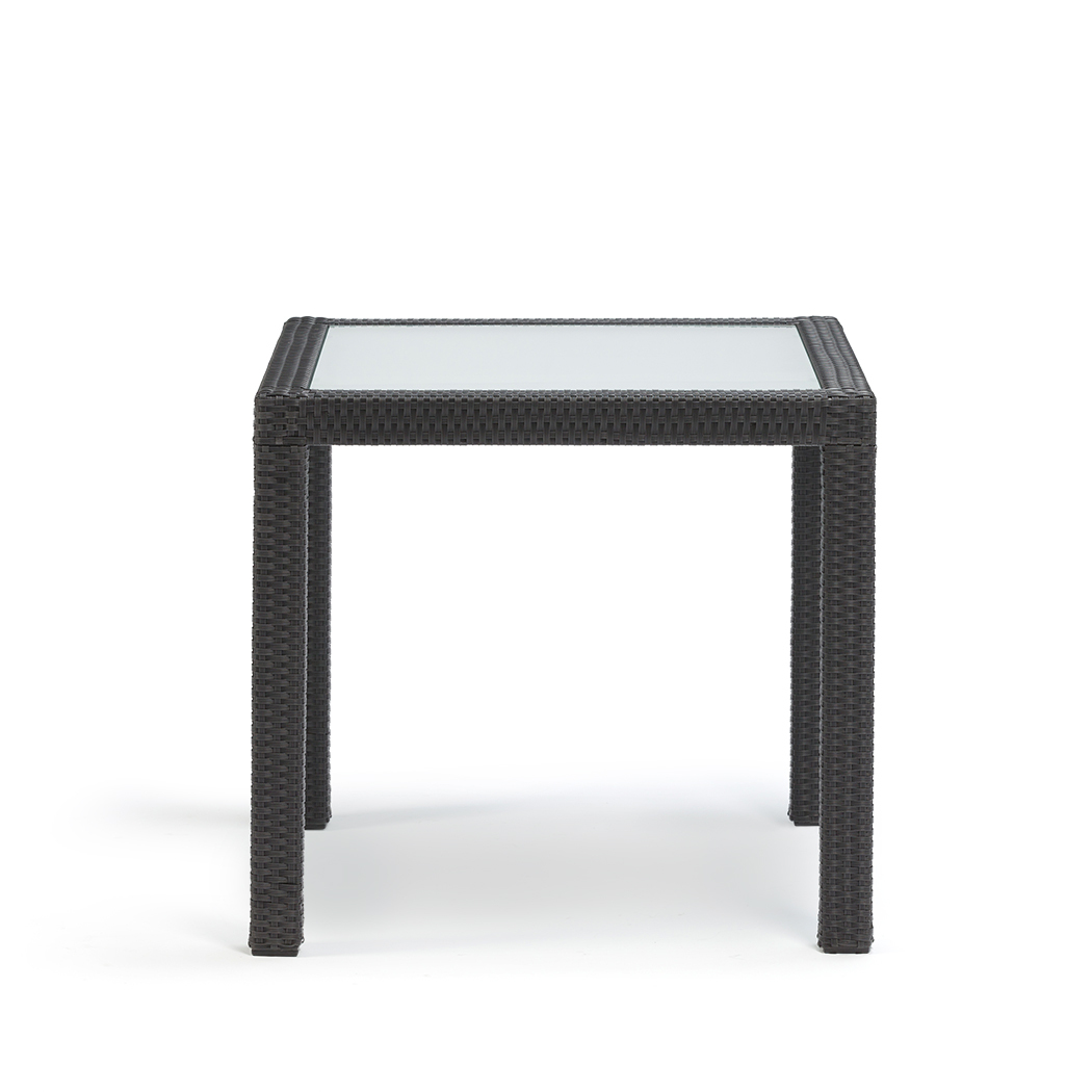   Wyatt PE Rattan Outdoor Dining Table Set Black