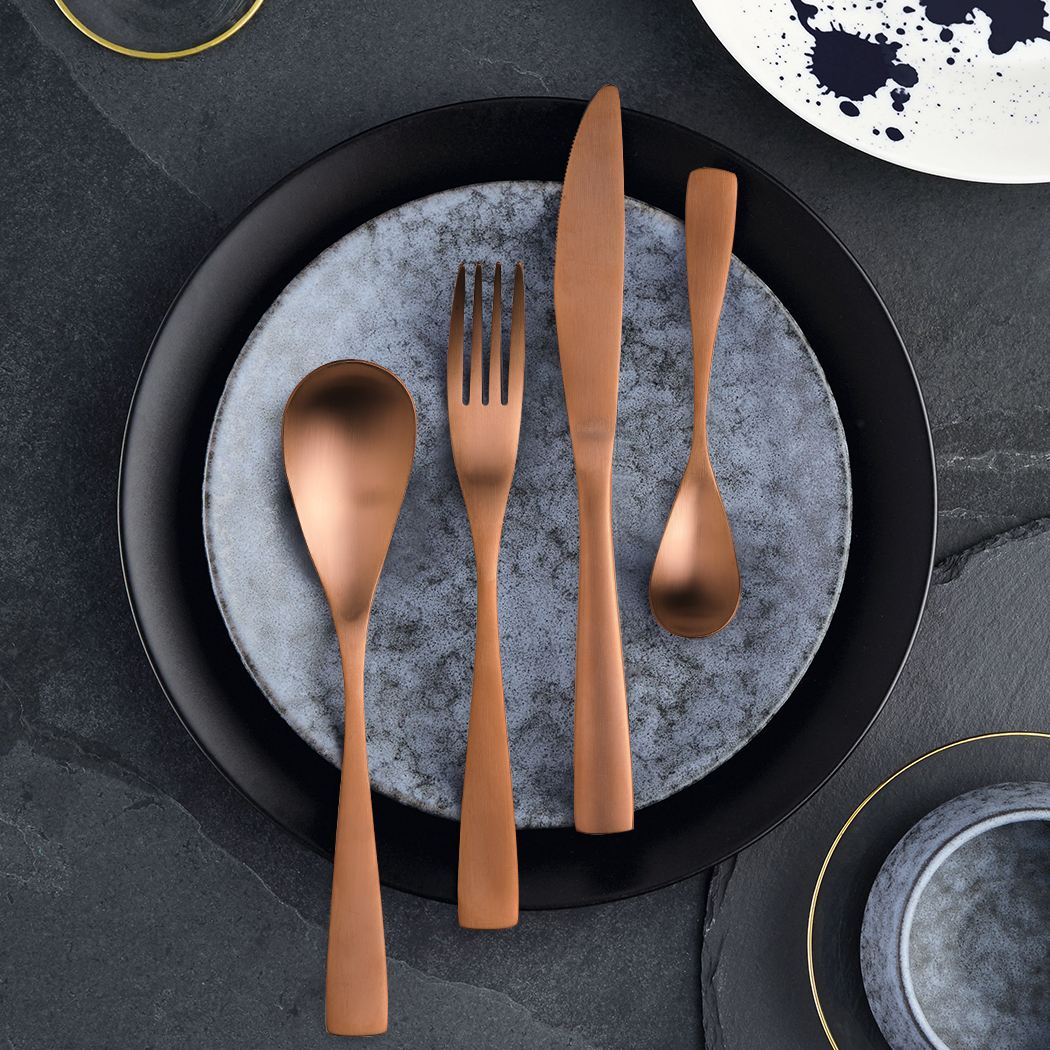   BOCHOLT 24pcs Cutlery Set Rose Gold