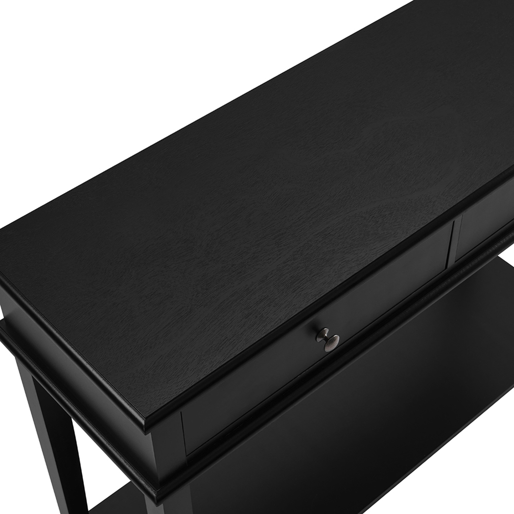  Chloe 2 Drawer Console Table Black