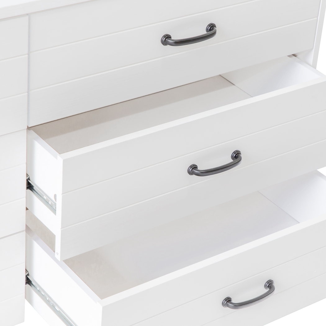   Hamptons 6 Drawer Chest White