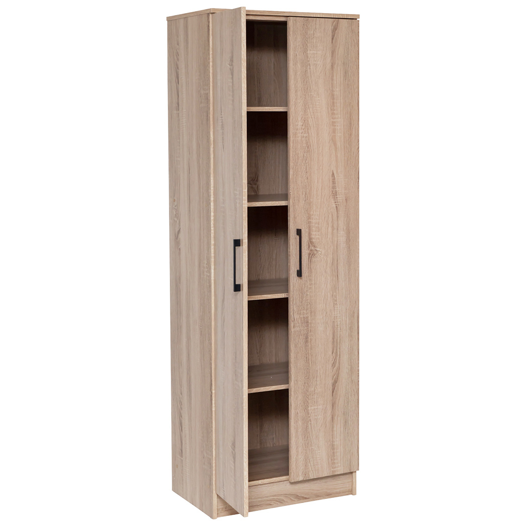   5 Tier Multi-Purpose Storage Cupboard Light Sonoma Oak