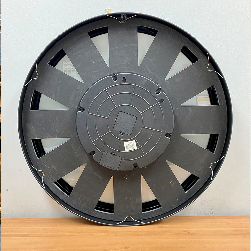   Round Industrial Metal Moving Gears Wall Clock 72cm