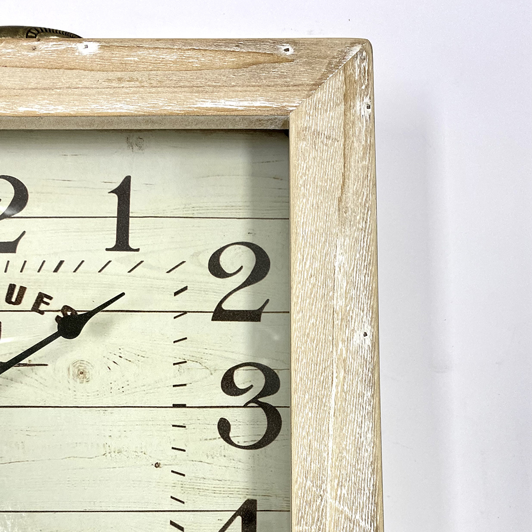   Classical Wooden Square Table Clock 30cm