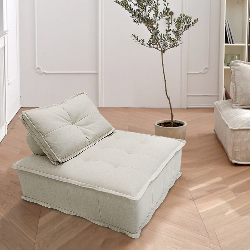   Dawson Armless Sofa Grey Beige