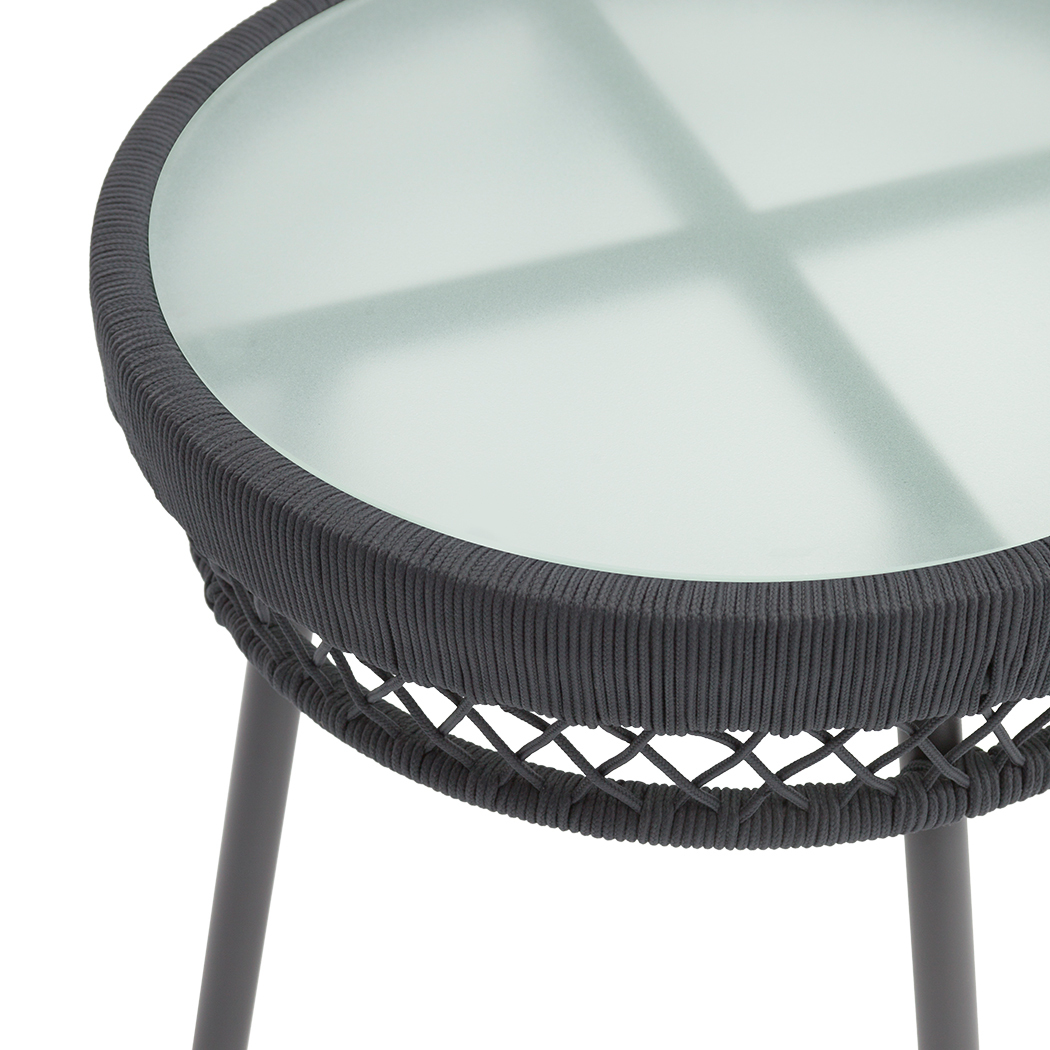   Hilda 2 Seater PE Rattan Outdoor Lounge Set Coffee Table & Chairs