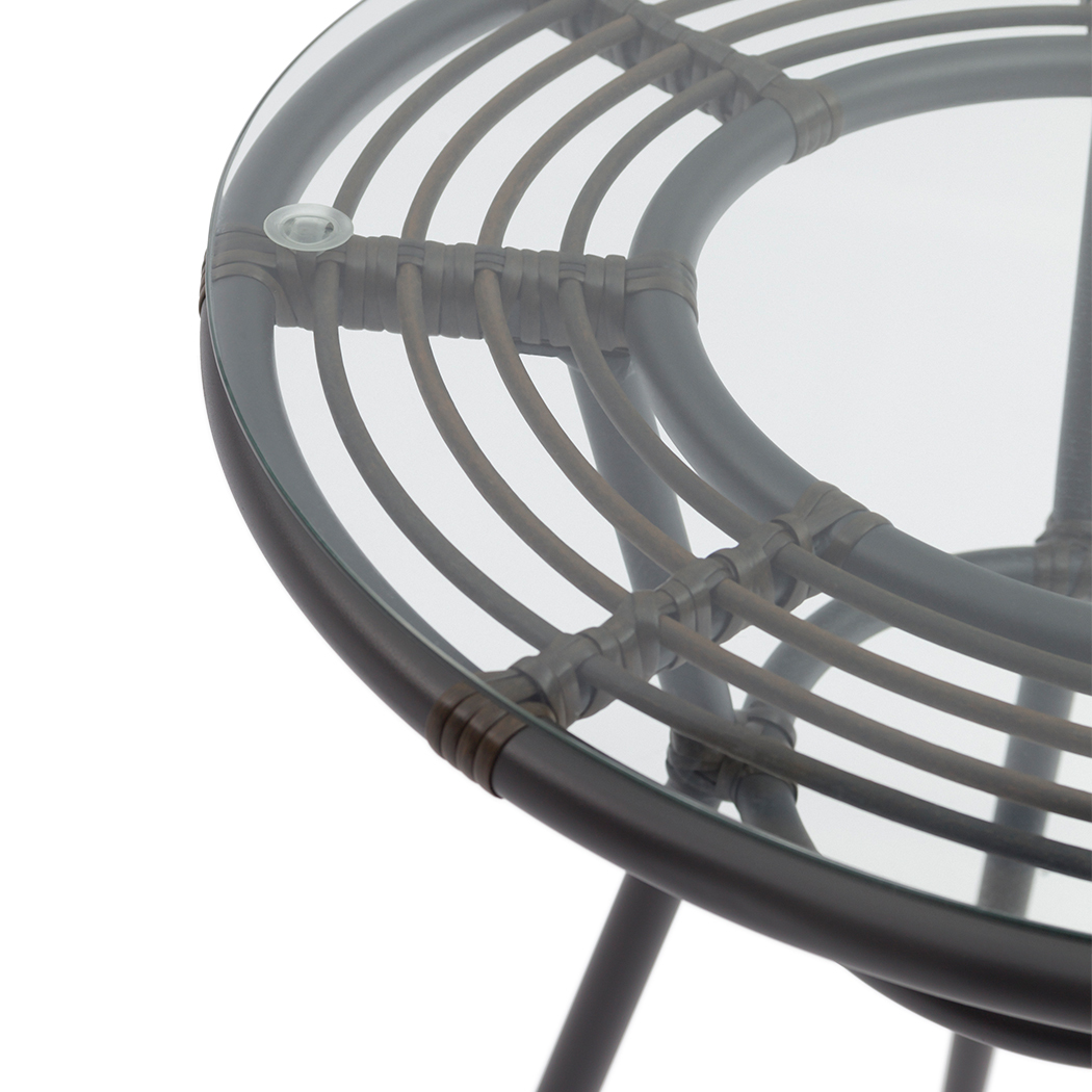   Brogan 2 Seater PE Rattan Outdoor Lounge Set Coffee Table & Chairs