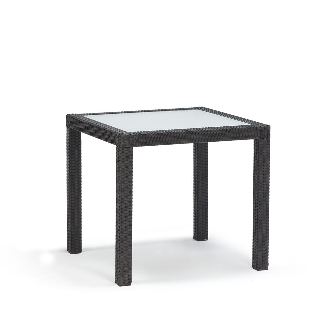   Wyatt PE Rattan Outdoor Dining Table Set Black