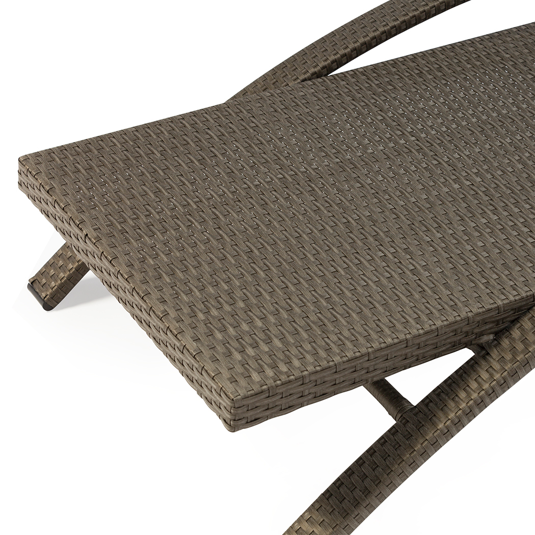   Sinnoh Outdoor Sun Lounge Bed Brown