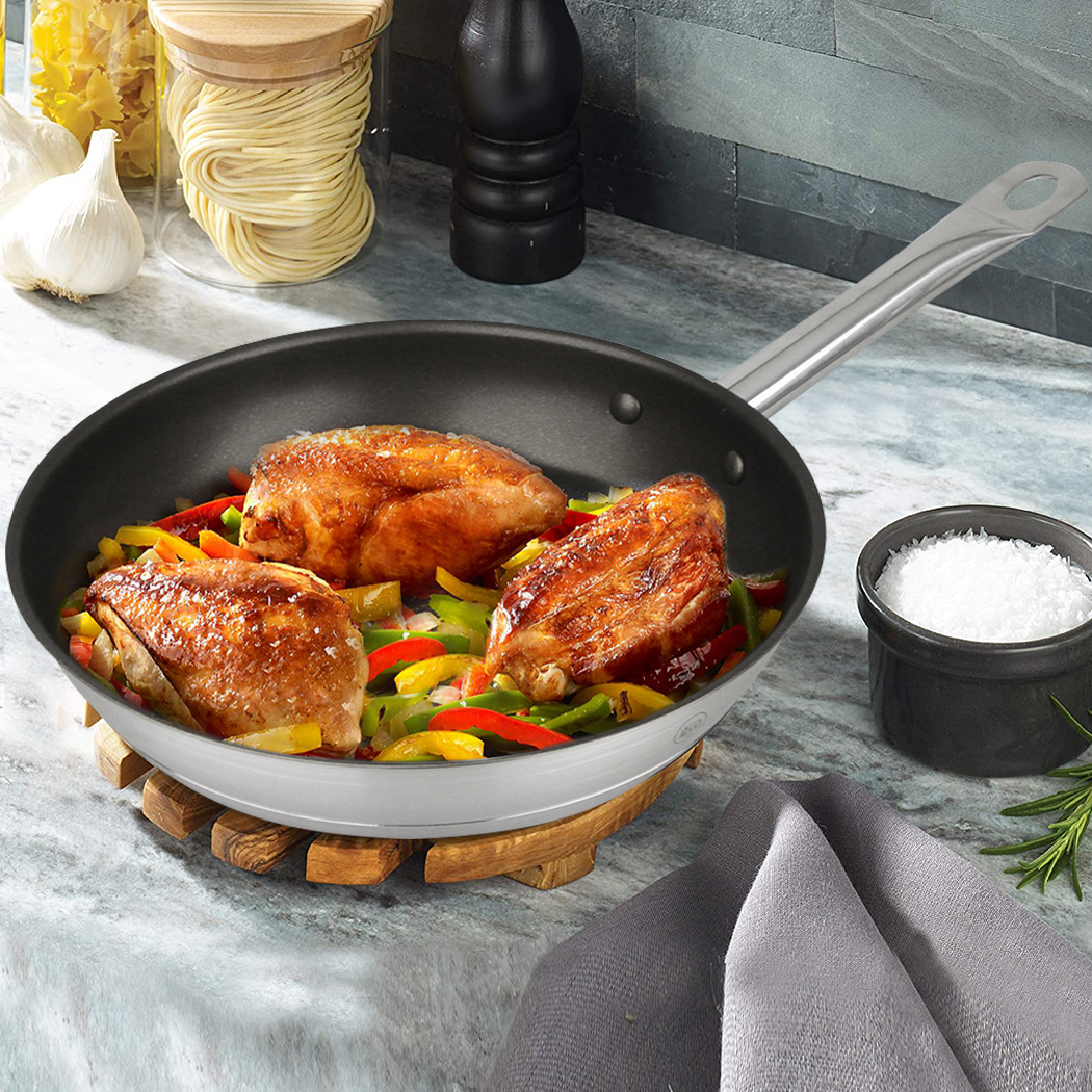  Pro-X Stainless Steel Frying Pan w/ Non-stick Coating 24cm