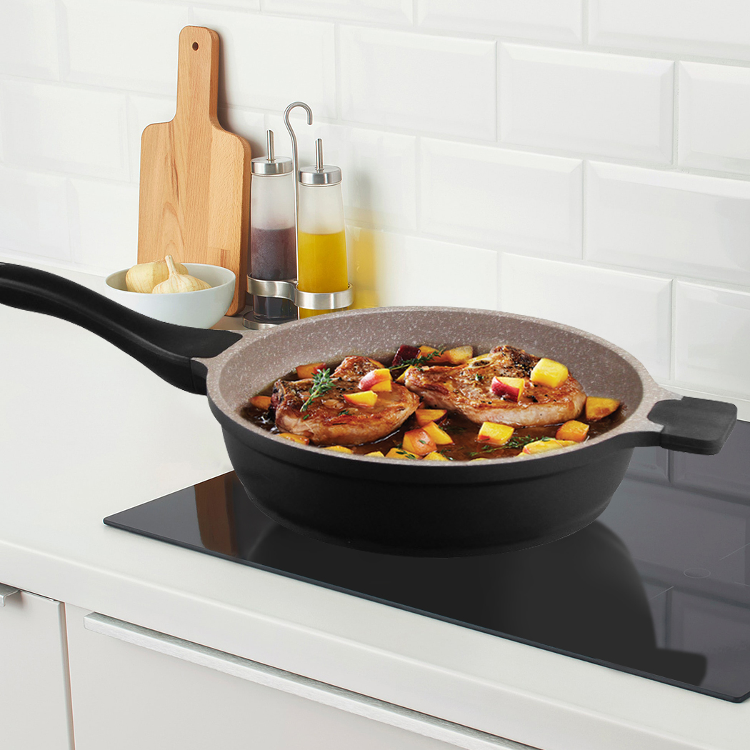   K2 3pcs Frypan Set Non-stick Stone Coating