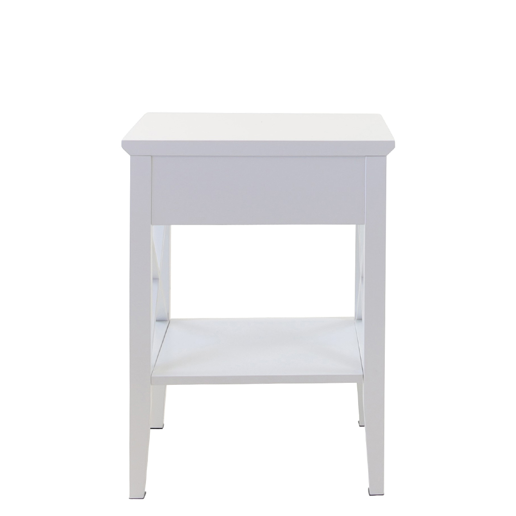   Long Island 1 Drawer Side Table White