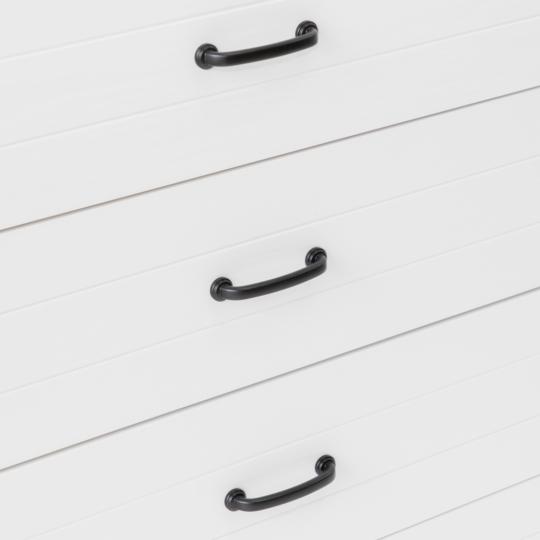   Hamptons 5 drawer Chest White