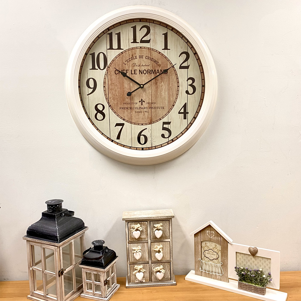   Antique Metal Frame Wall Clock 62cm