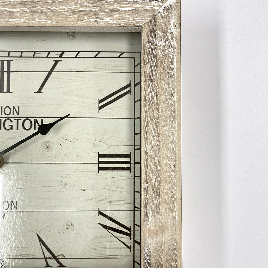   Classical Wooden Square Table Clock 30cm