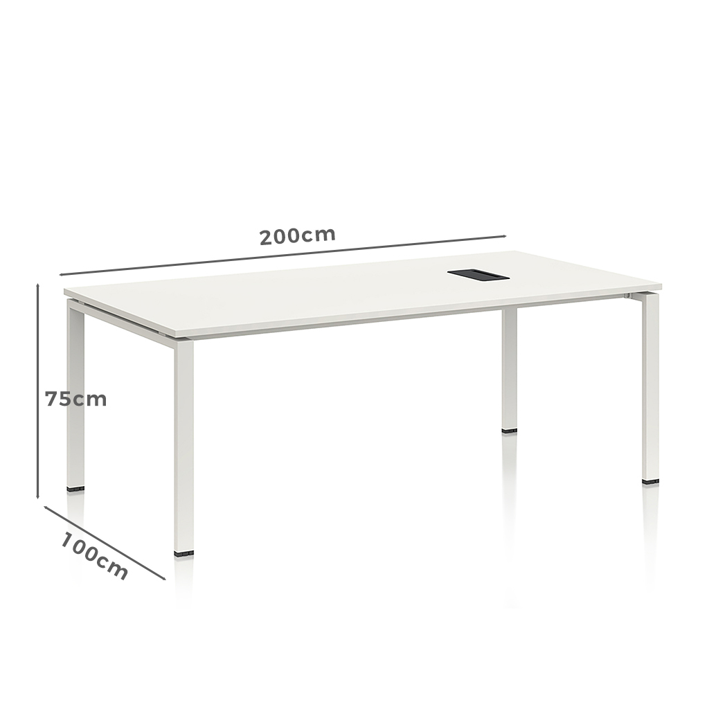   Emery 2m Meeting Table White