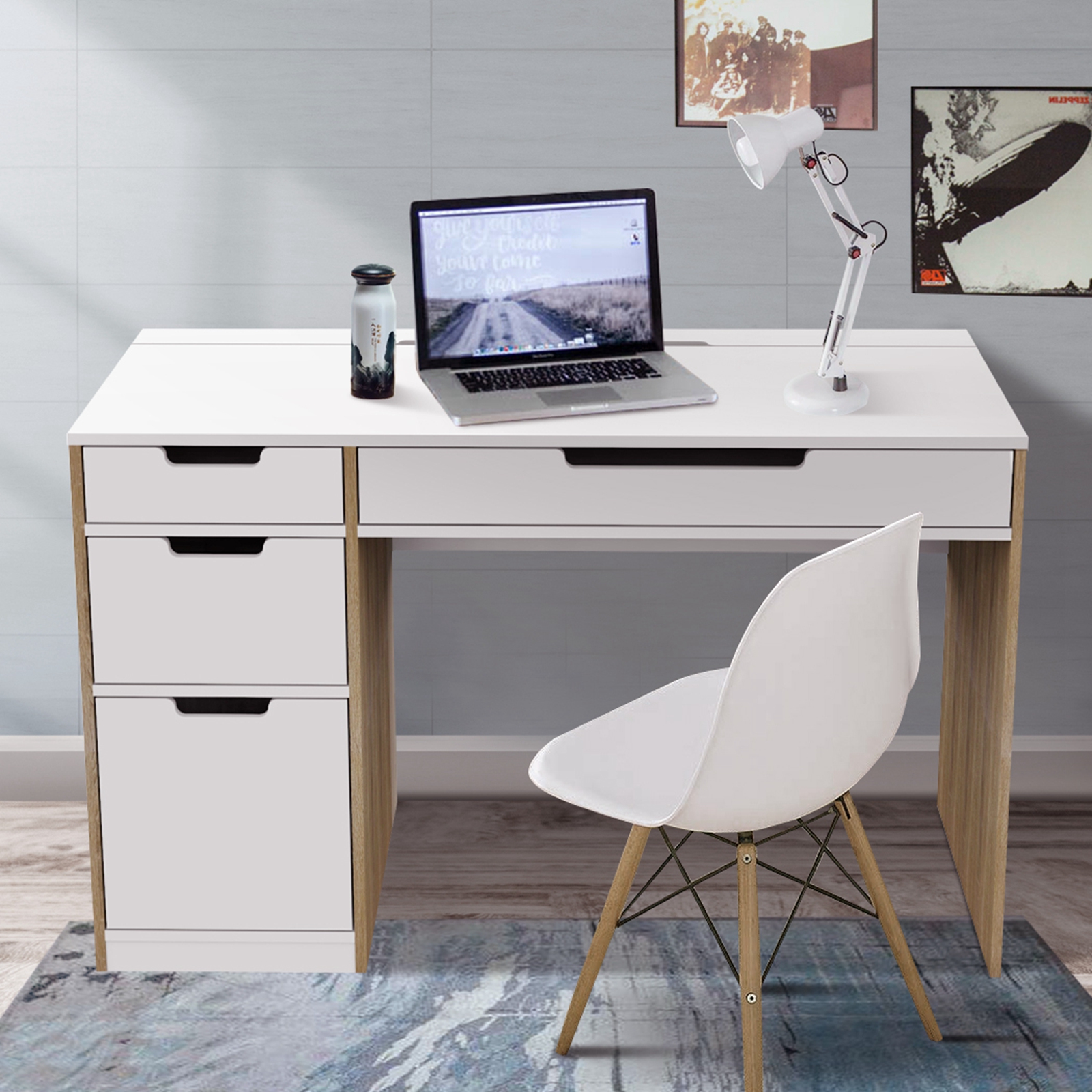   Hekman Wooden Computer Desk White