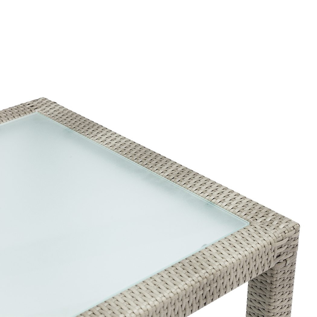   Wyatt PE Rattan Outdoor Dining Table Set Natural