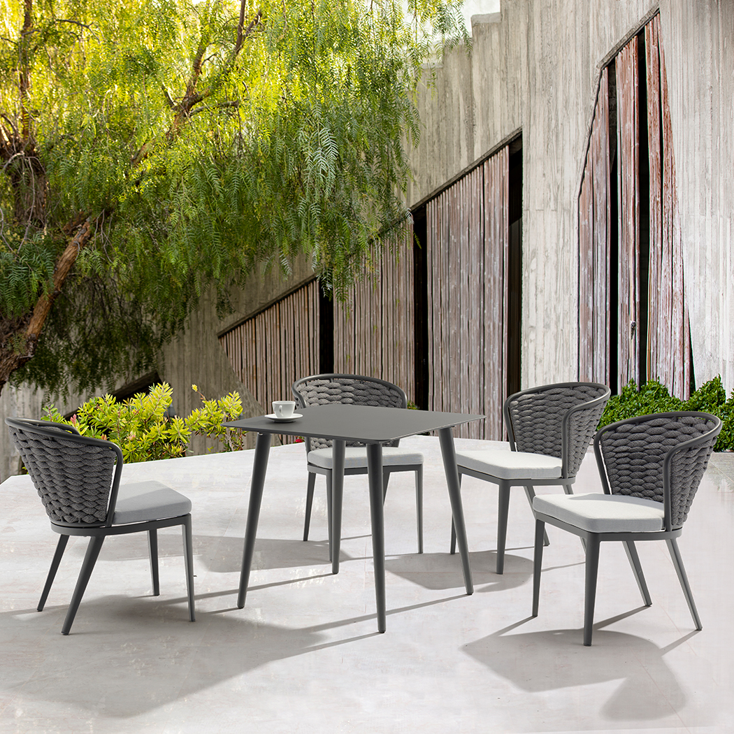   Austin Outdoor 4 Seater Dining Table Set 