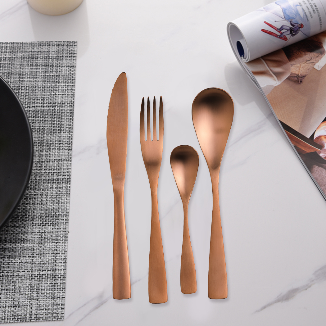   BOCHOLT 24pcs Cutlery Set Rose Gold