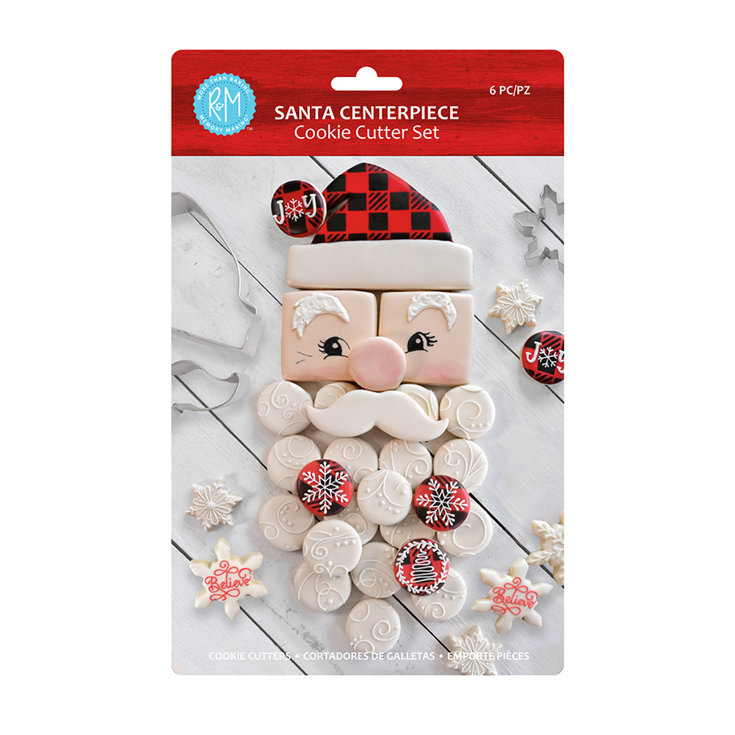   Set of 6 R&M Santa Centrepiece Cookie Cutter
