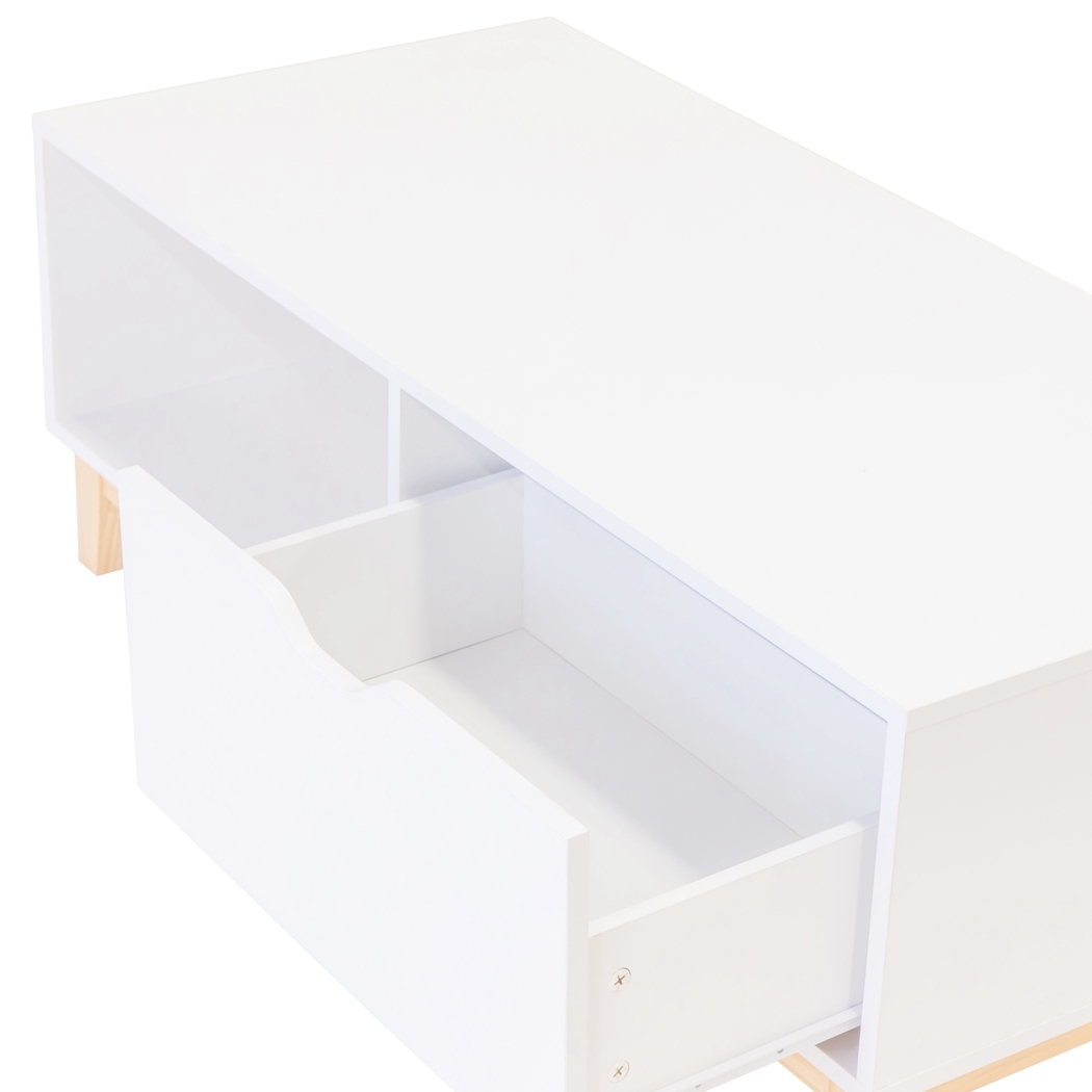   Alma Scandi 1 Drawer 1 Shelf Coffee Table