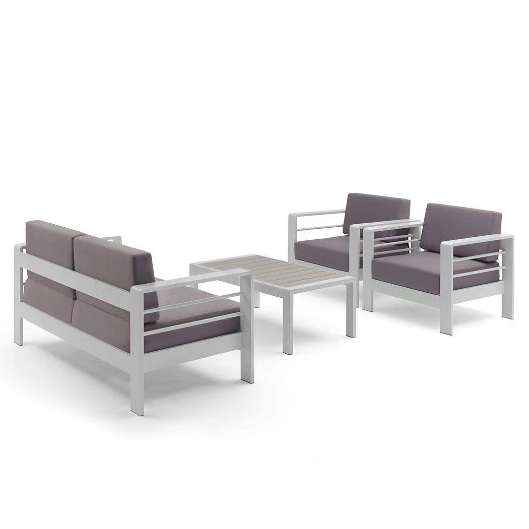   Milbank 4 Seater Outdoor Lounge Set With Coffee Table