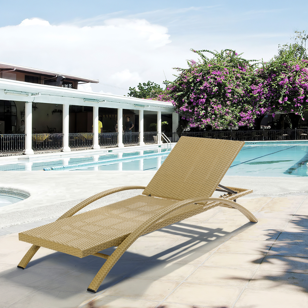   Sinnoh Outdoor Sun Lounge Bed Natural 