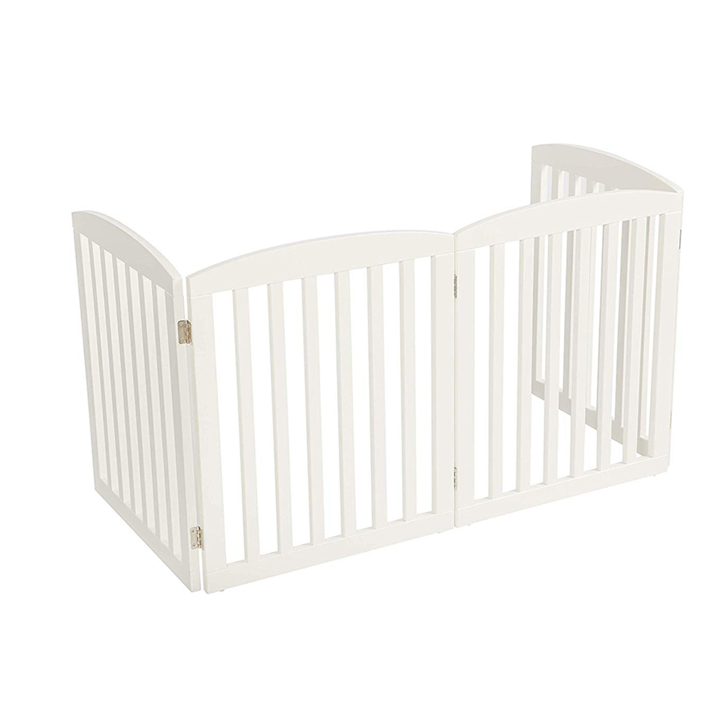 white pet gate