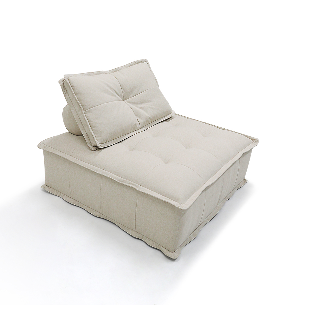 Dawson Armless Sofa Grey Beige
