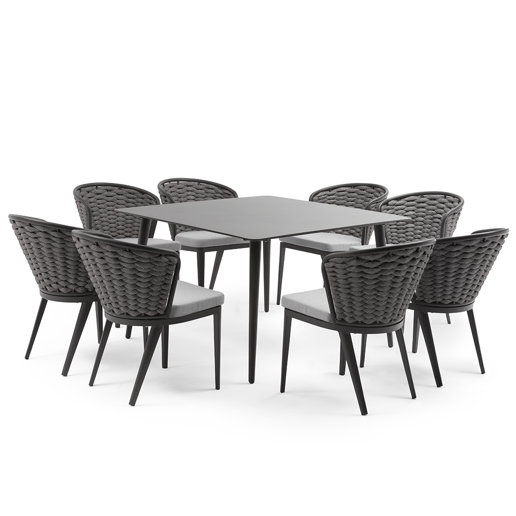 Austin Outdoor 8 Seater Dining Table Set 