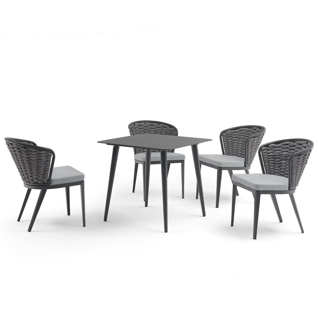 Austin Outdoor 4 Seater Dining Table Set 