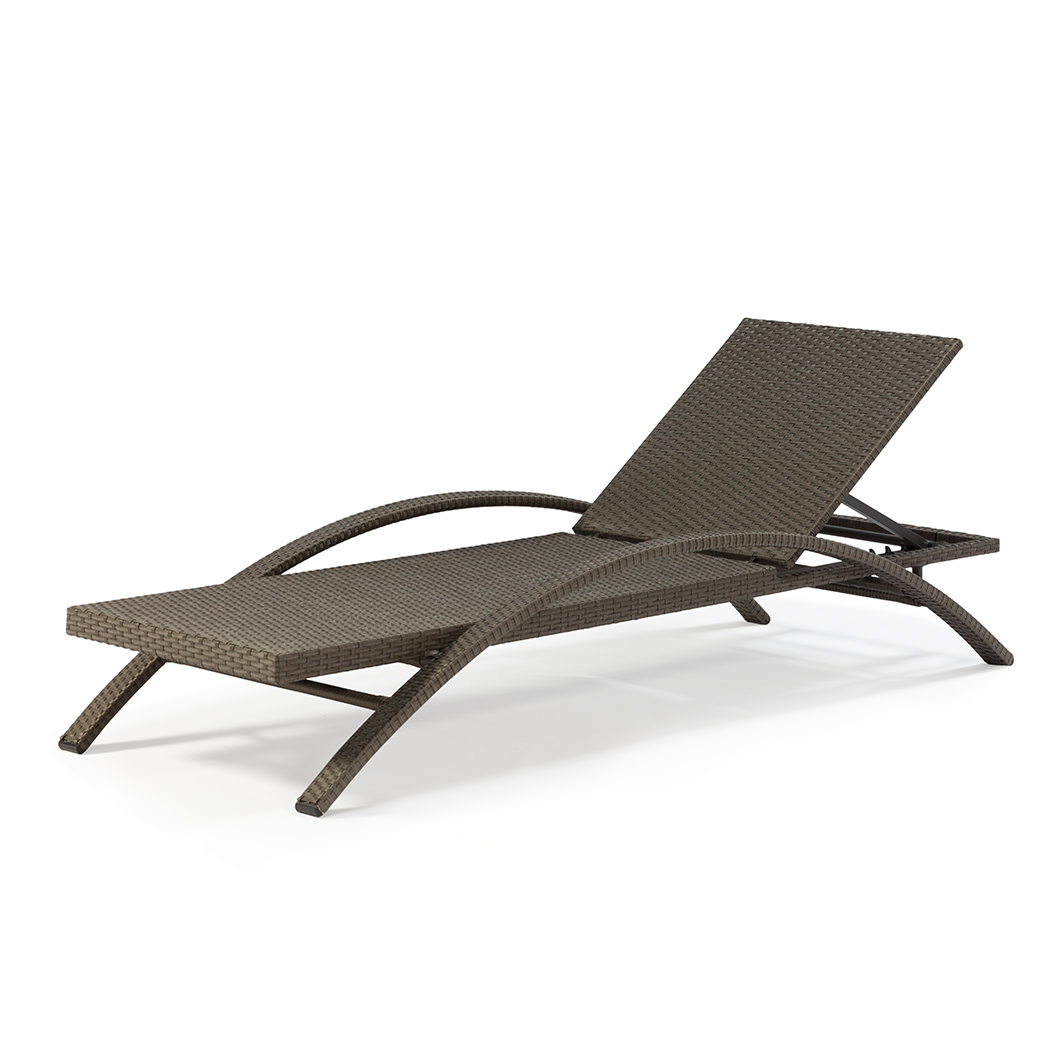 Sinnoh Outdoor Sun Lounge Bed Brown