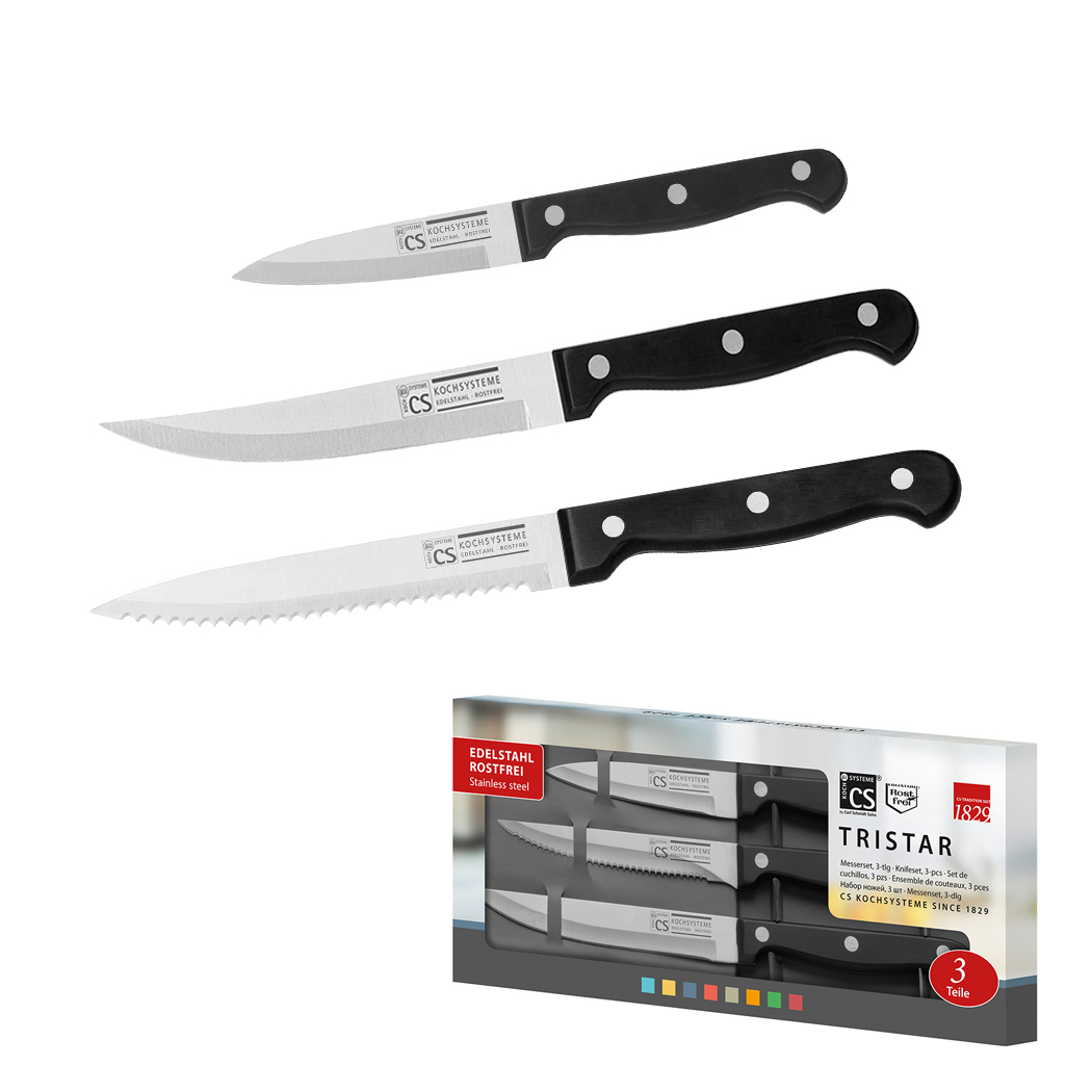 Star 3pc Kitchen Knife Set 