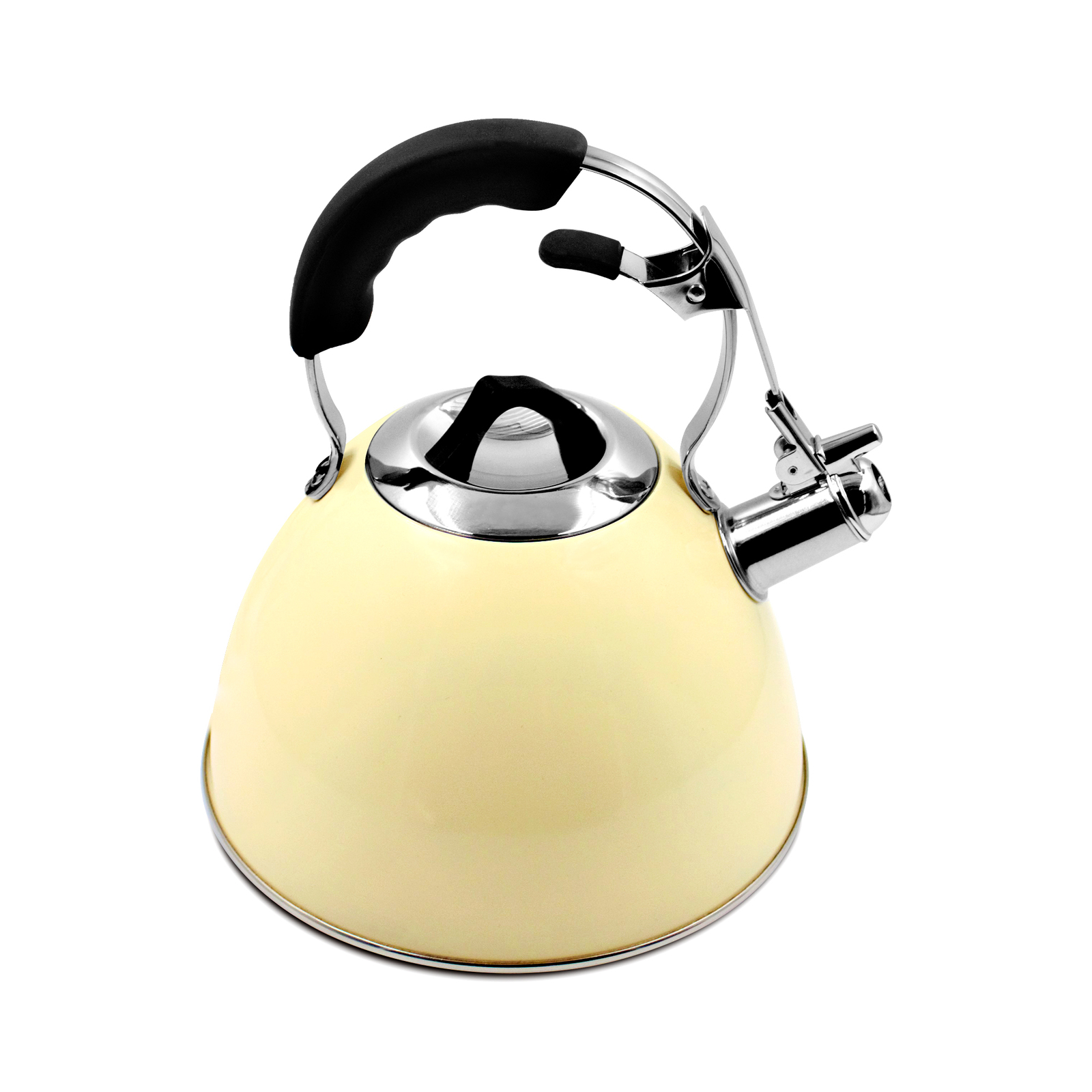 Aquatic Stainless Steel Whistling Kettle 3L Cream
